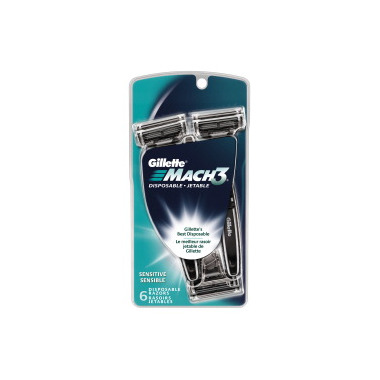 Gillette MACH 3 Disposable Razor Sensitive Gillette MACH 3 Disposable Razor Sensitive