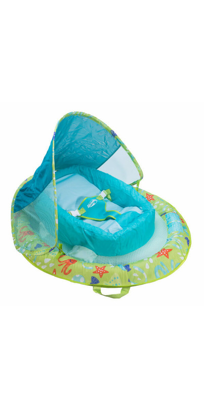 How to fold swimways sales baby spring float with canopy