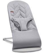 Babybjorn Bouncer Bliss Light Grey Frame Petal Quilt Cotton Light Grey