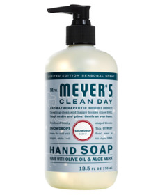 image of Mrs. Meyer's Clean Day Hand Soap Snowdrop with sku:217864