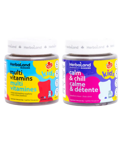 Herbaland Kids Multivitamins + Calm & Chill Bundle