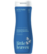 ATTITUDE Little Leaves shampooing et gel douche 2 en 1 myrtille