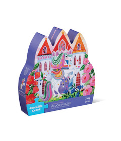 Crocodile Creek Shaped Box Puzzle Unicorn Castle