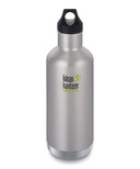 Klean Kanteen Insulated Classic Bottle with Loop Cap Brushed Stainless