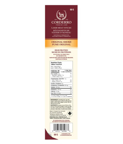 Corderro Premium Lamb Meat Sticks Original Smoke