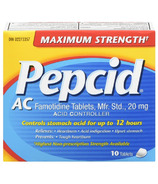 Pepcid AC Maximum Strength Tablets Acid Reducer for Heartburn