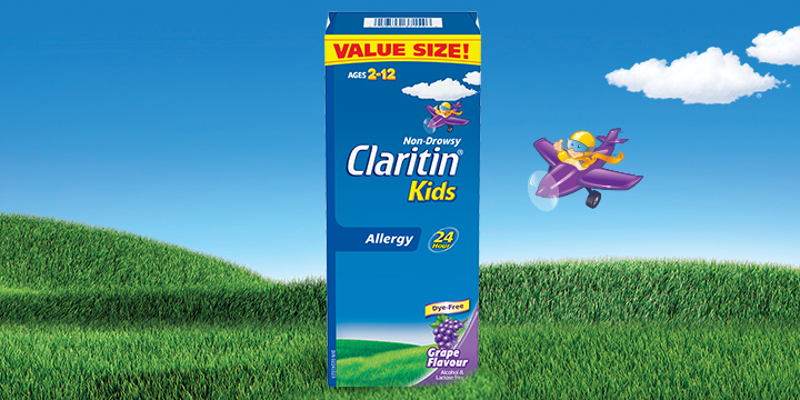 Claritin Kids Non-Drowsy Allergy Syrup Grape Flavour