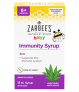 Zarbee's Baby Immunity Syrup Zinc Immune System Support 