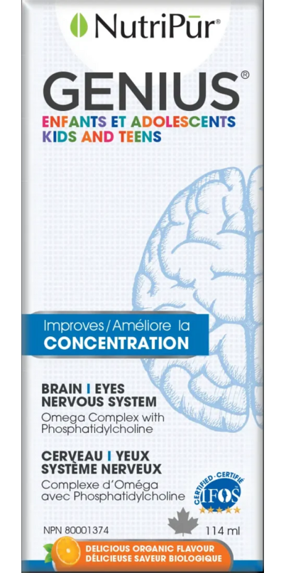 Achetez Nutripur GENIUS Concentration liquide et performance scolaire ...