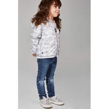 O8 Lifestyle Kid\'s Full Zip Packable Jacket White Camo O8 Lifestyle Kid\'s Full Zip Packable Jacket White Camo