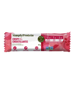 Simply Protein Plant Based Snack Bars Cocoa Raspberry