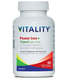 Vitality Power Iron + Organic Spirulina