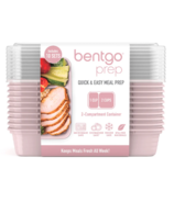 Bentgo Prep 2 Compartment Containers Set Blush Pink