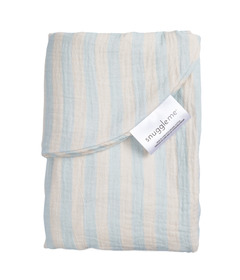 Snuggle Me Lounger Cover Muslin Sky Stripe