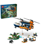 LEGO City Jungle Explorer Helicopter at Base Camp Set 