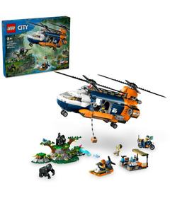 LEGO City Jungle Explorer Helicopter at Base Camp Set 