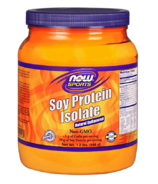 Poudre d'isolat de protéine de soja NOW Sports sans saveur