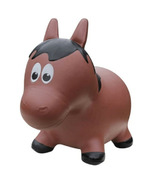 Farm Hoppers Inflatable Bouncing Horse Brown