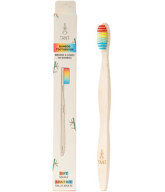 TANIT Adult Soft Rainbow Bamboo Toothbrush