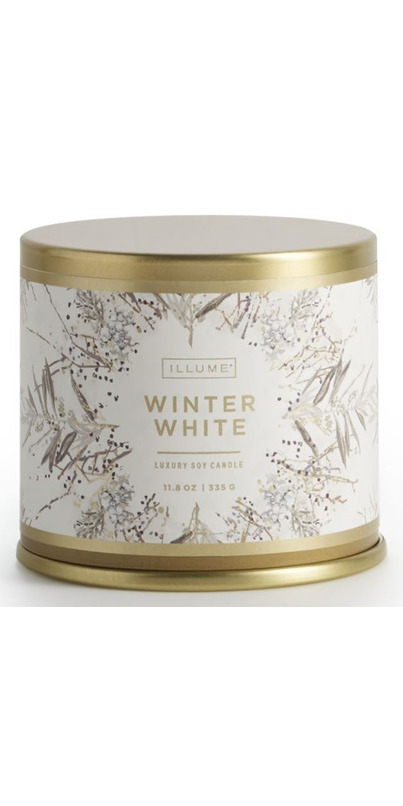 Winter white enameled 2025 tumbler illume candle