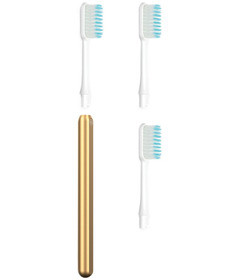 Nada Adult Toothbrush Starter + 2 Brush Heads Soft Gold