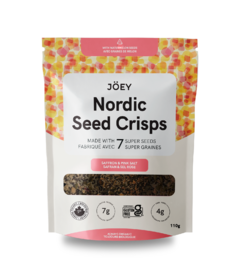 Joey Nordic Seed Crisps Saffron & Pink Salt
