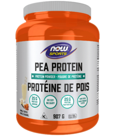 NOW Foods Sports Protéine de pois en poudre Vanilla Toffee