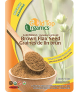 Gold Top Organics Graines de lin brun moulues à froid