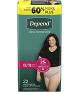 Depend Women's Incontinence & Postpartum Underwear Extra-Extra-Large