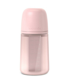 Suavinex Color Essence SX PRO8oz Silicone Bottle Medium Flow Pink