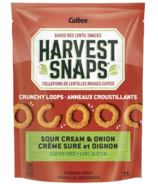 Calbee Harvest Snaps Crunchy Loops Sour Cream & Onion