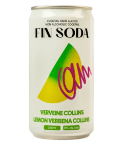 Fin Soda Non Alcoholic Cocktail Lemon Verbena Collins