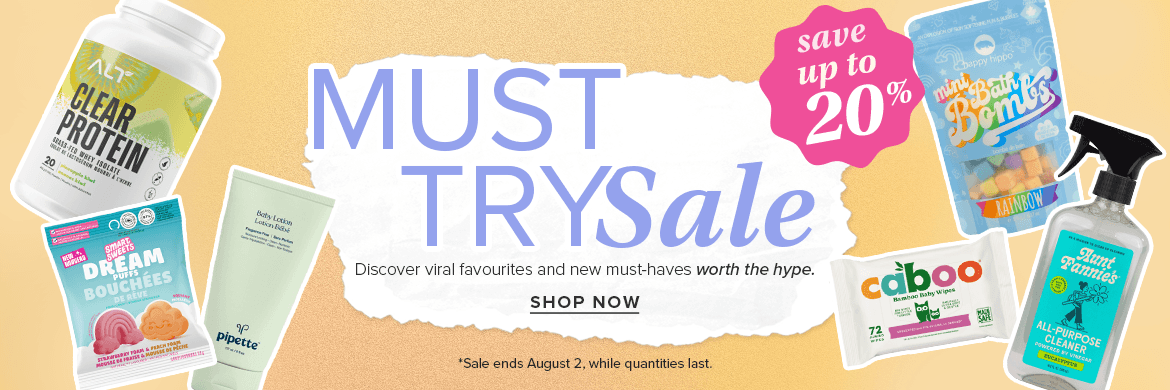 save up to 20% on must try sale