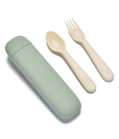 image of Nouka Reusable Utensil Set & Carry Case Leaf with sku:331699
