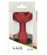 Lux Active Rose Silicone Butt Plug Red