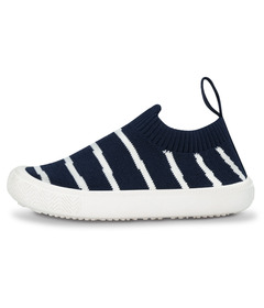 Jan & Jul Graphic Knit Shoes Navy Stripes