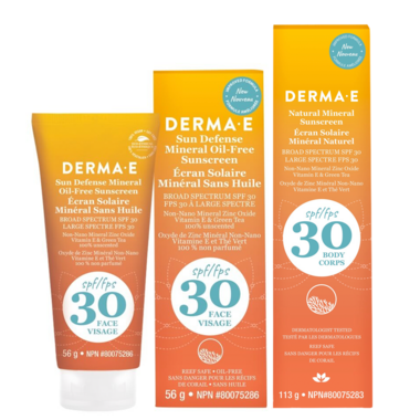 Buy Derma E SPF 30 Face & Body Sunscreen Bundle at Well.ca | Free ...