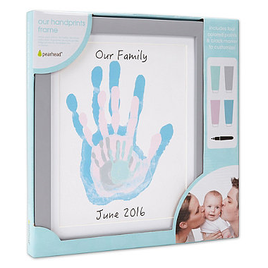 pearhead handprint frame grey