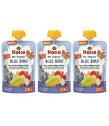 Holle Organic Pouch Blue Bird Pear, Apple & Blueberries with Oats Bundle