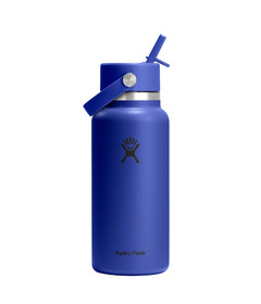 Hydro Flask Wide Mouth Flex Straw Travel Bottle Capri Blue