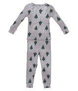 Rise Little Earthling Long Sleeve Sleep Set Grey Xmas Tree