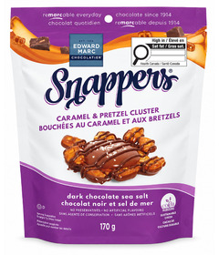 Snappers Dark Chocolate Sea Salt Caramel & Pretzel Clusters
