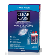 Clear Care Contact Lens Solution Cleaning & Disinfecting Twin Pack