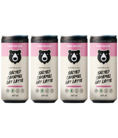 Two Bears Salted Caramel Coffee Frothed Latte with Oat Milk Bundle