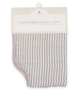 Little Unicorn Cotton Muslin Burp Cloth Grey Stripe