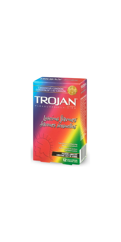 Buy Trojan Luscious Flavours Variety Pack Lubricated Latex Condoms At Wellca Free Shipping 