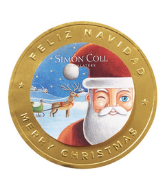 Simon Coll Médaillon au chocolat au lait Père Noël