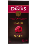 Flagrants Desirs Premium Dark Chocolate Bar (72% Cocoa) with Raspberry
