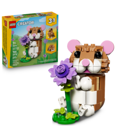 LEGO Creator 3-in-1 Cute Hamster with a Flower Toy