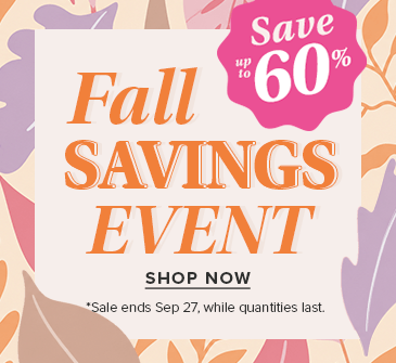 Save up to 60% on The Fall Savings Event (Overstock)